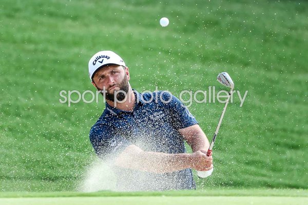 Jon Rahm Spain bunker shot USPGA Championship Tulsa 2022