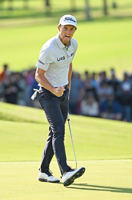 Will Zalatoris USA celebrates birdie 18th Green USPGA 2022