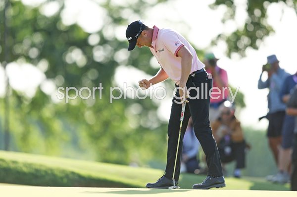 Justin Thomas USA winning moment USPGA Southern Hills 2022