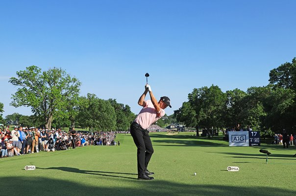 Justin Thomas USA 17th Hole Pay-off USPGA Tulsa 2022