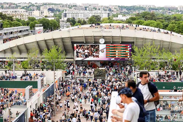 Roland Garros scene French Open 2022