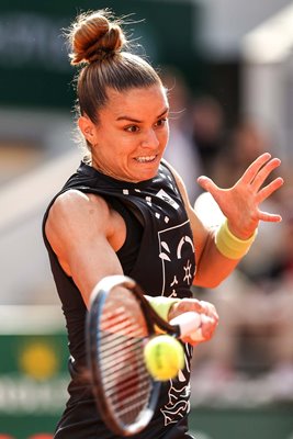 Maria Sakkari Greece forehand French Open Paris 2022