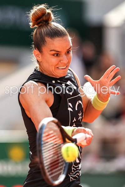 Maria Sakkari Greece forehand French Open Paris 2022