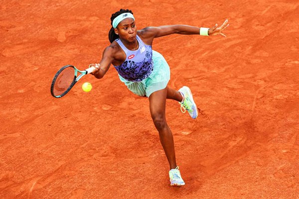  Coco Gauff USA forehand French Open Paris 2022