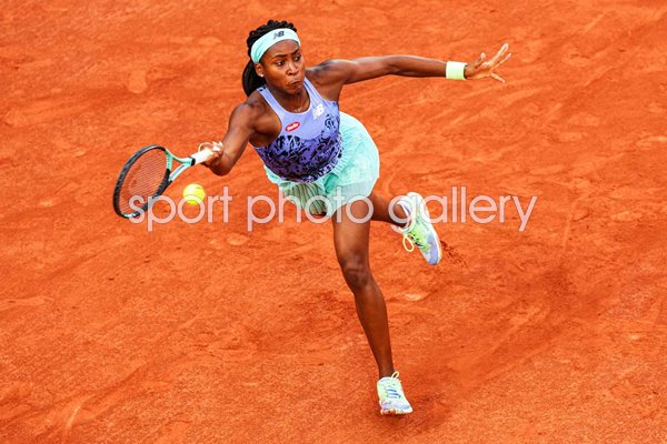  Coco Gauff USA forehand French Open Paris 2022