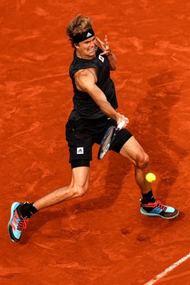 Alexander Zverev Germany forehand French Open Paris 2022