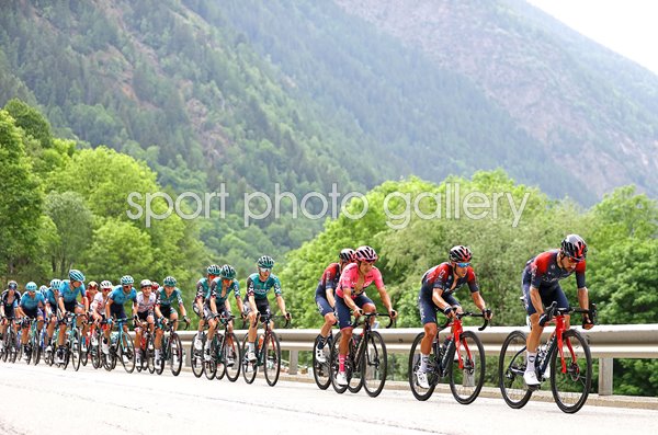 Richard Carapaz Ecuador and Team Ineos Stage 15 Giro d'Italia 2022 