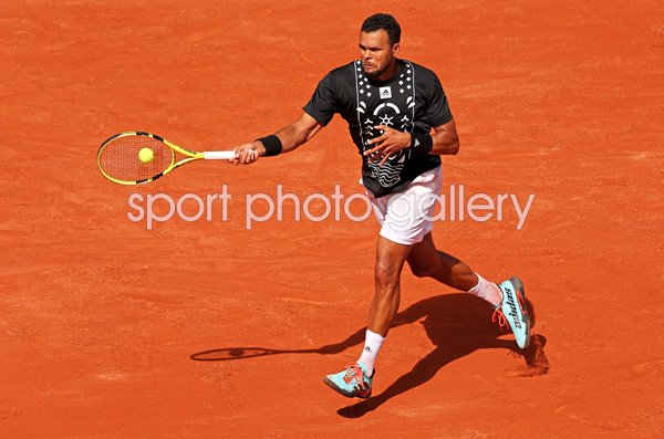 Jo-Wilfried Tsonga forehand French Open Paris 2022