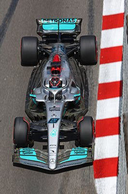 George Russell Great Britain & Mercedes Aerial View Monaco 2022