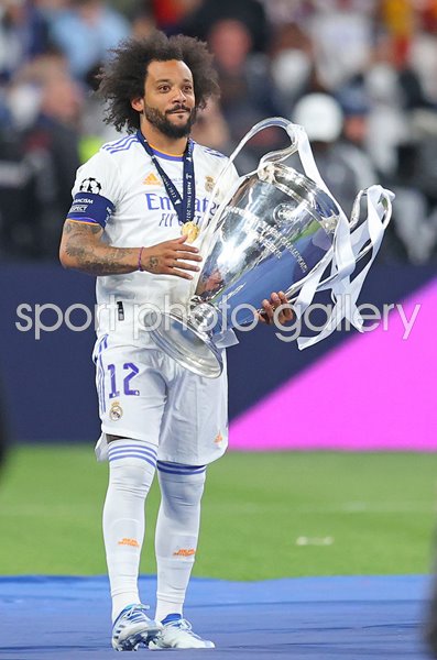 Marcelo Real Madrid Champions League Trophy Paris 2022