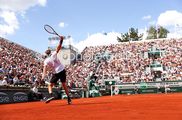 Stefanos Tsitsipas Greece backhand French Open Paris 2022