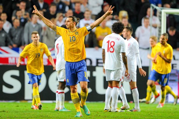Zlatan Ibrahimovic 3rd goal for Sweden v England