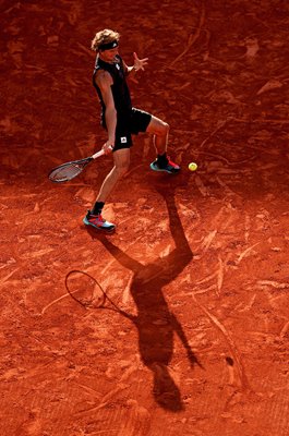 Alexander Zverev Germany forehand French Open Roland Garros 2022