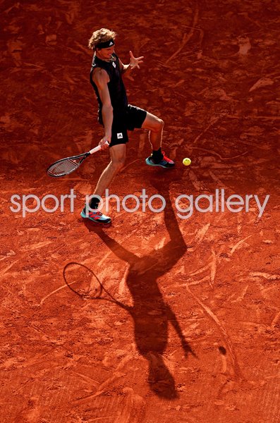Alexander Zverev Germany forehand French Open Roland Garros 2022