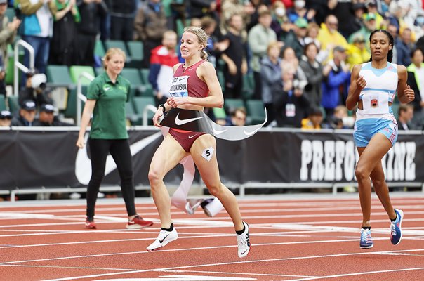 Keely Hodgkinson Great Britain wins Diamond League 800m Eugene 2022