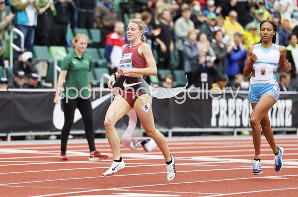 Keely Hodgkinson Great Britain wins Diamond League 800m Eugene 2022