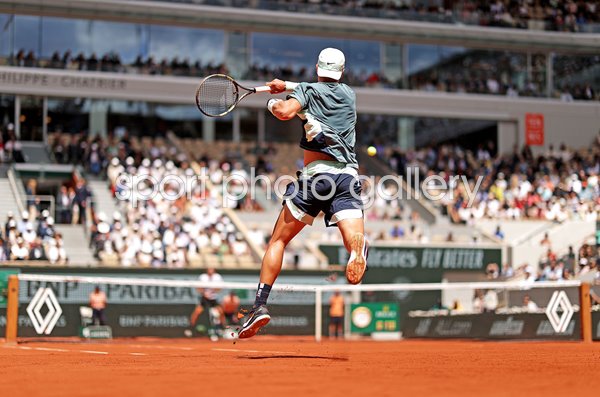 Holger Rune Denmark forehand power French Open Paris 2022