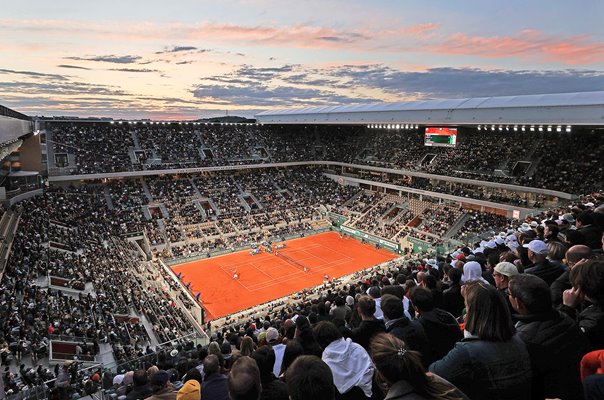 Daniil Medvedev v Marin Cilic Court Philippe Chatrier French Open 2022