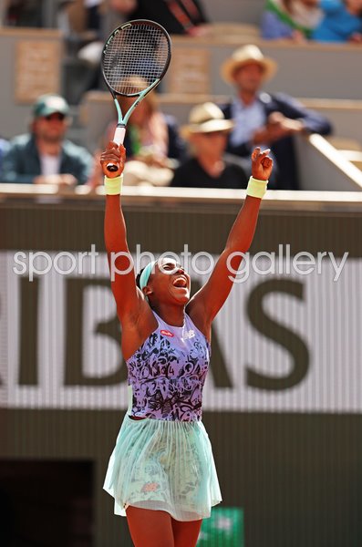 Coco Gauff beats Sloane Stephens USA Quarter Final French Open 2022