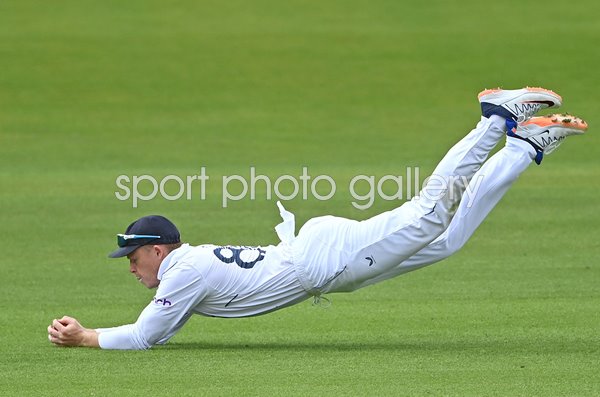 Ollie Pope England diving catch v New Zealand Lord's Test Match 2022
