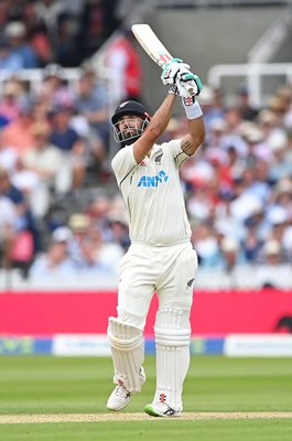 Daryl Mitchell New Zealand hits out v England Lord's Test 2022