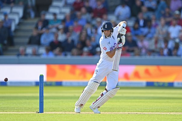 Joe Root England trademark late cut v New Zealand Lord's 2022