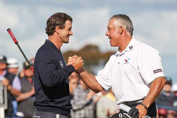 Adam Scott & Caddie Steve Williams Australian Masters 2012