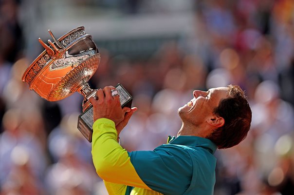Rafael Nadal Spain 14th French Open & 22 Grand Slam Title Paris 2022