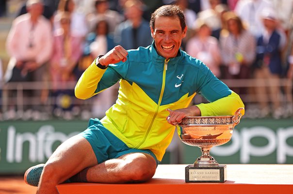 Rafael Nadal Spain celebrates 14th French Open Title Paris 2022