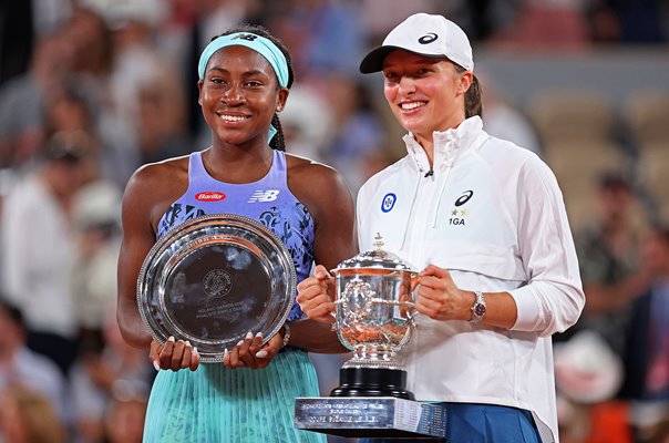 Iga Swiatek Poland & Coco Gauff USA French Open finalists 2022