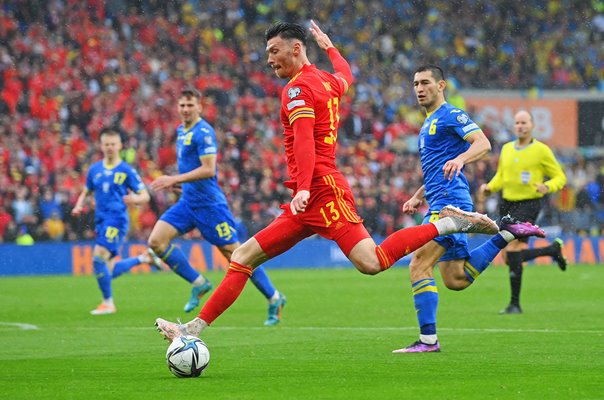 Kieffer Moore Wales v Ukraine World Cup Qualifier Cardiff 2022