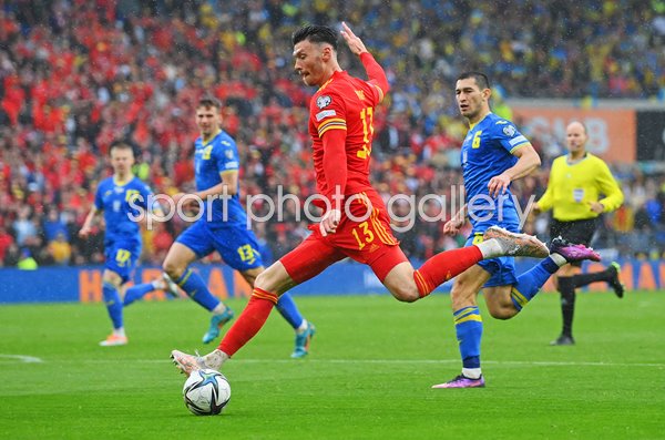 Kieffer Moore Wales v Ukraine World Cup Qualifier Cardiff 2022