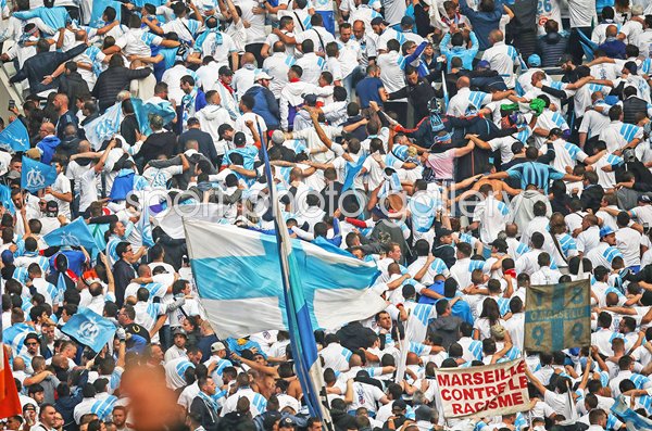 Marseille fans UEFA Europa League Final v Atletico Madrid Lyon 2018
