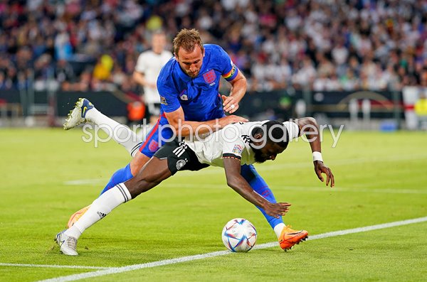 Harry Kane England v Antonio Ruediger Germany Nations League 2022