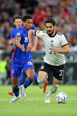 Ilkay Gundogan Germany v Jude Bellingham England Nations League 2022