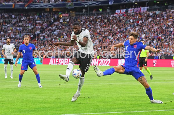 Antonio Ruediger Germany v John Stones England Nations League 2022