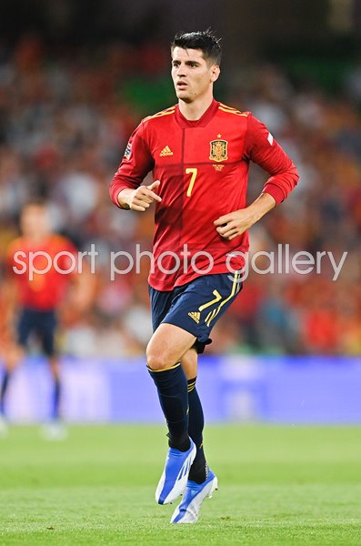 Alvaro Morata Spain v Portugal Nations League Seville 2022