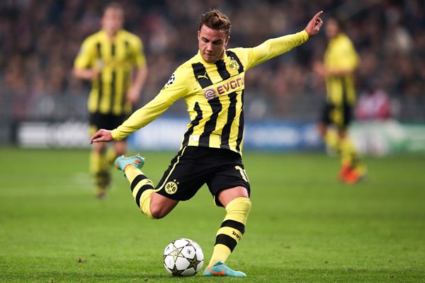 Mario Goetze of Dortmund v AFC Ajax