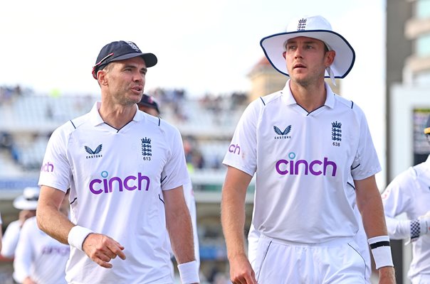 James Anderson and Stuart Broad England v New Zealand Trent Bridge 2022