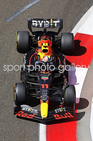 Sergio Perez Red Bull Overhead View Azerbaijan GP 2022