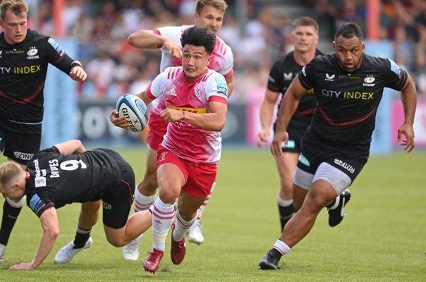 Marcus Smith Harlequins breaks v Saracens Premiership Semi-Final 2022