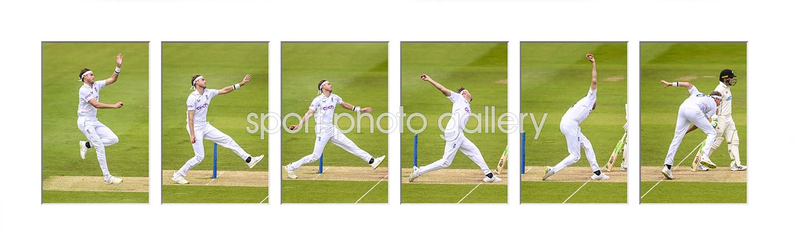Stuart Broad England Six Stage Bowling Action Sequence