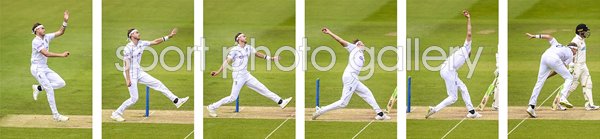 Stuart Broad England Six Stage Bowling Action Sequence