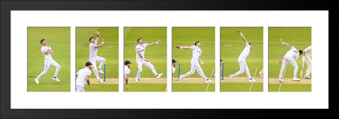 James Anderson England Six Stage Bowling Action Sequence
