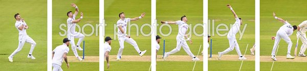 James Anderson England Six Stage Bowling Action Sequence