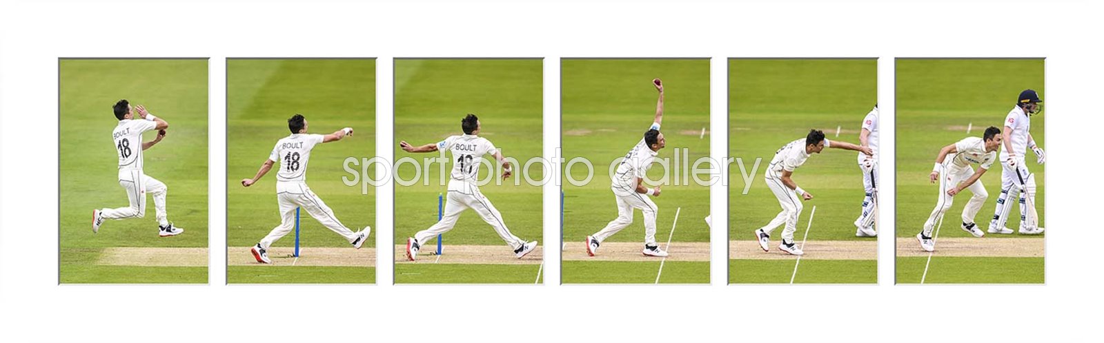 Trent Boult New Zealand Six Stage Bowling Action Sequence