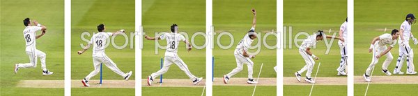 Trent Boult New Zealand Six Stage Bowling Action Sequence