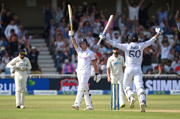 Ben Stokes England celebrates win v New Zealand Trent Bridge 2022