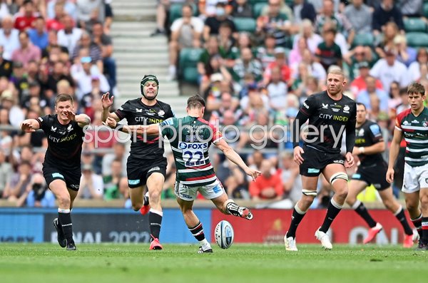 Freddie Burns Leicester winning drop goal Premiership Rugby Final 2022