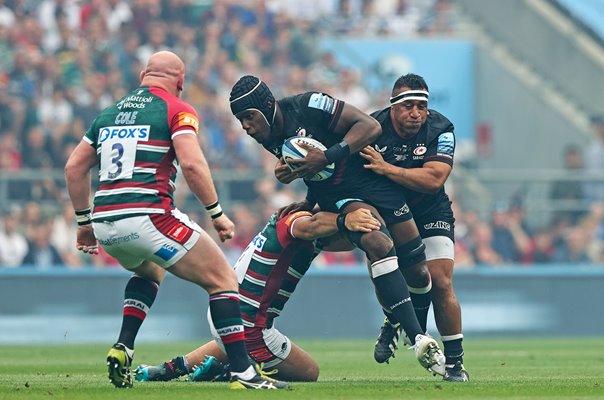 Maro Itoje Saracens v Leicester Premiership Rugby Final 2022